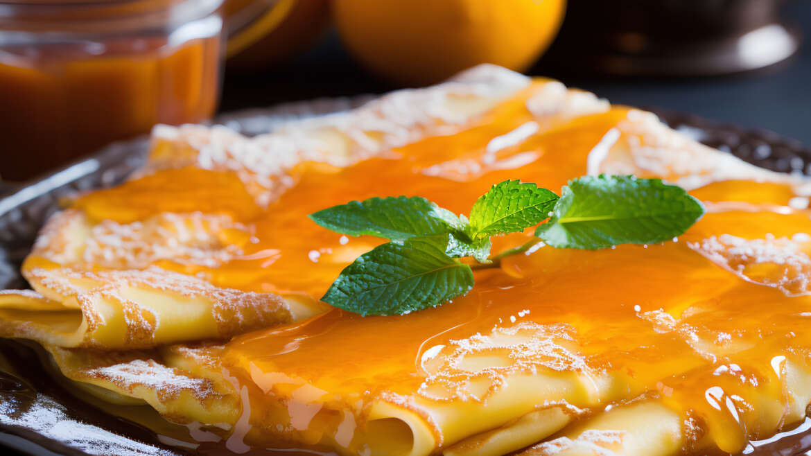 Crepes Suzette mit Orange und Grand Marnier