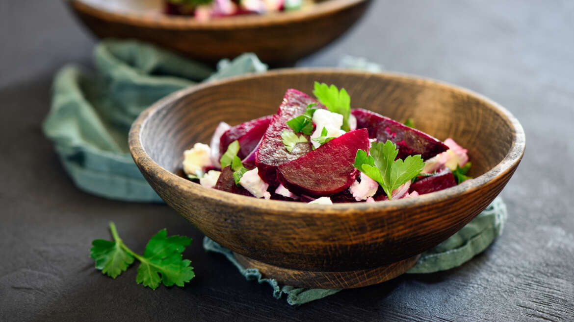 Gebackene Rote Bete mit Fenchel und Koriander